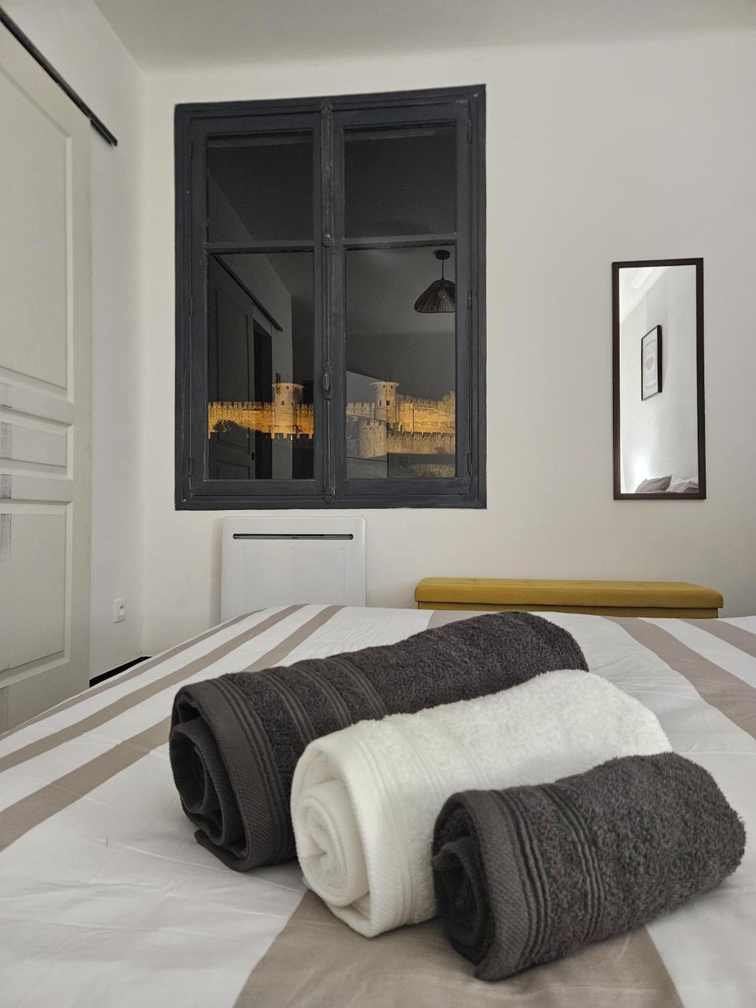 Vue Cite Medievale Castel View Carcassonne Ngoại thất bức ảnh