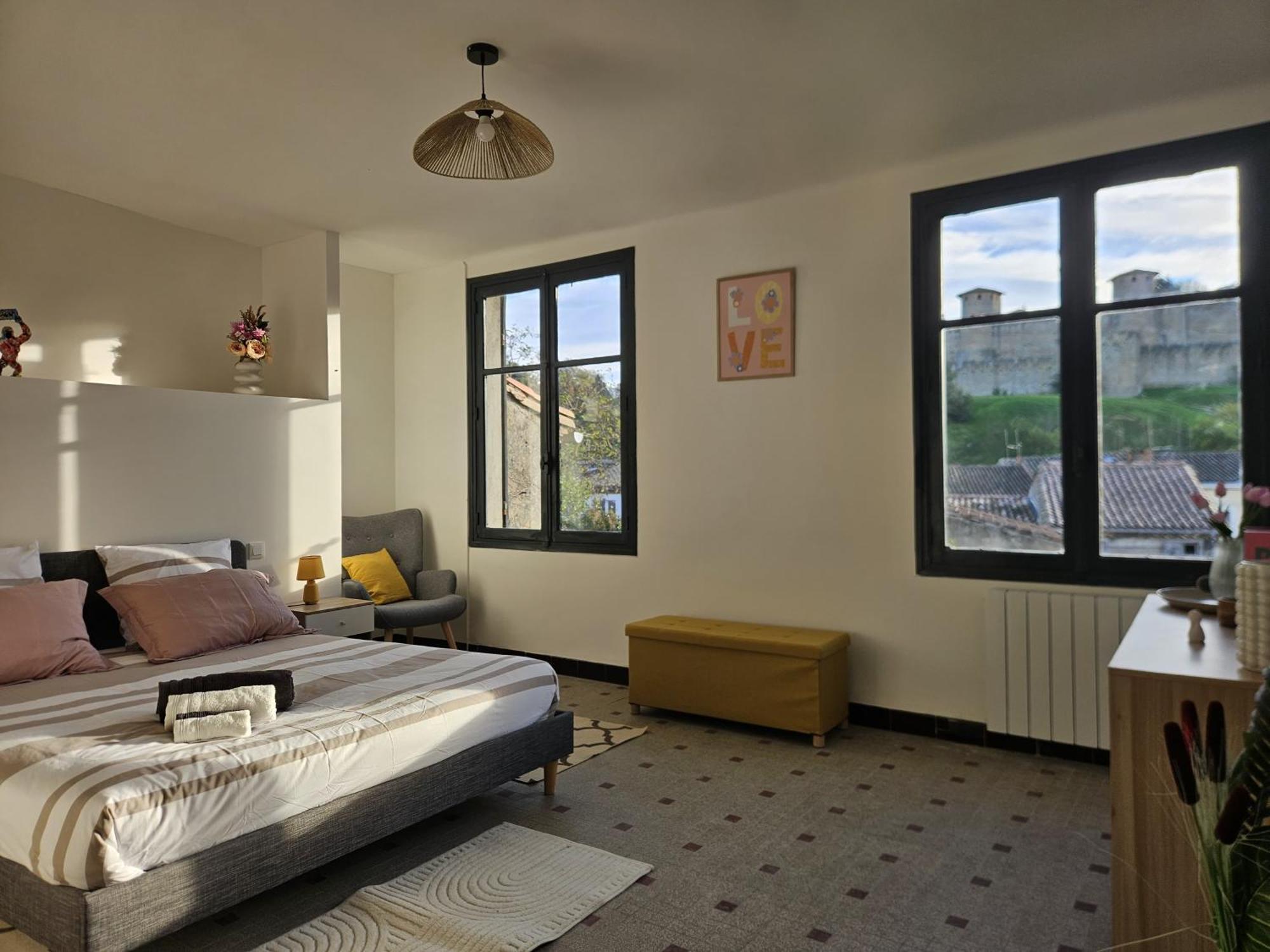 Vue Cite Medievale Castel View Carcassonne Ngoại thất bức ảnh