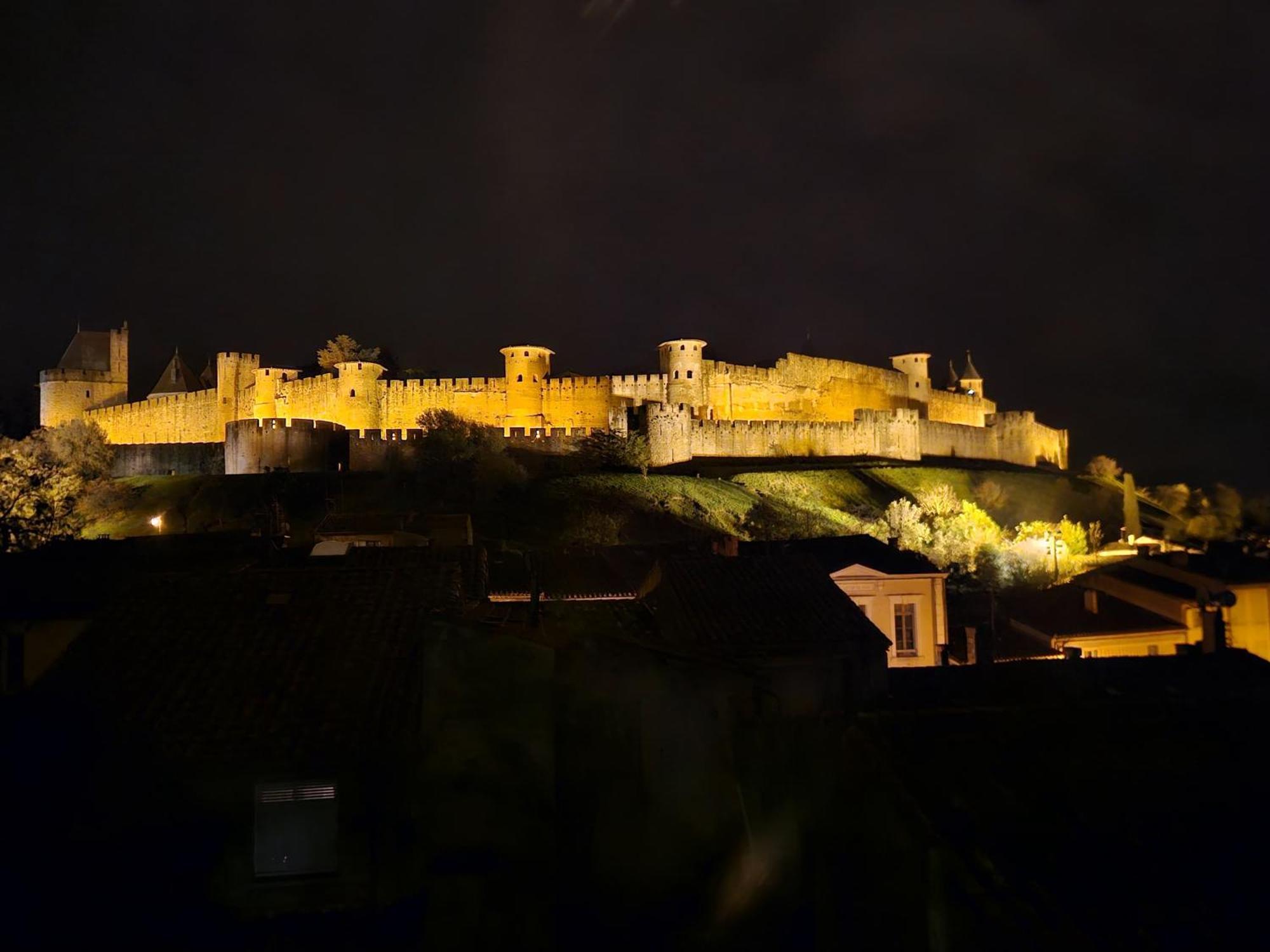 Vue Cite Medievale Castel View Carcassonne Ngoại thất bức ảnh