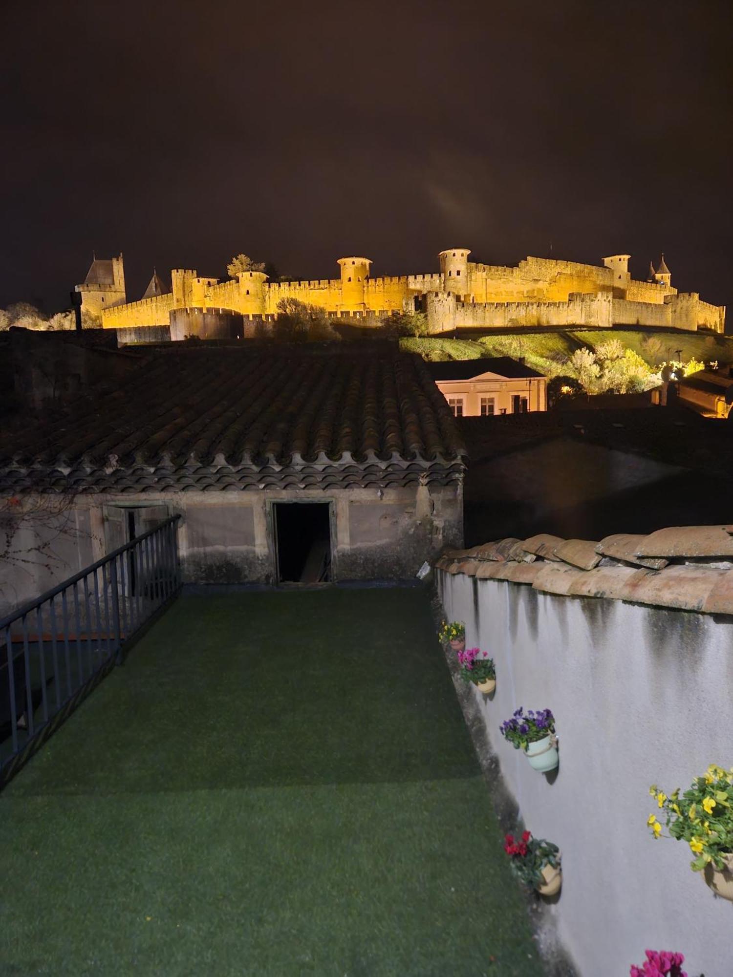 Vue Cite Medievale Castel View Carcassonne Ngoại thất bức ảnh