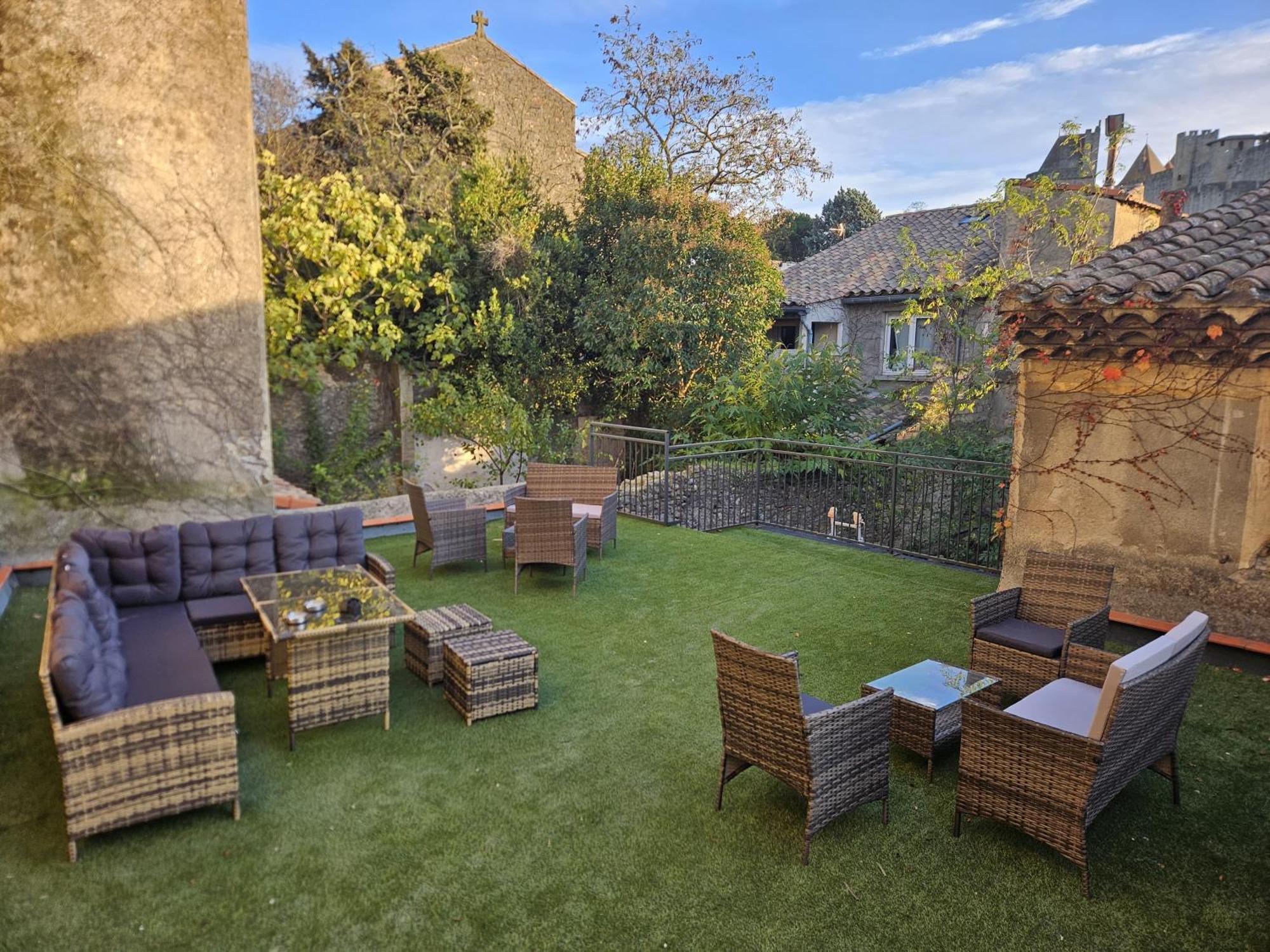 Vue Cite Medievale Castel View Carcassonne Ngoại thất bức ảnh